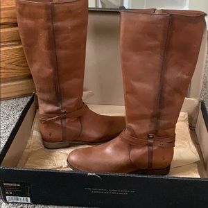 NWT in box , Frye Melissa belted tall boots